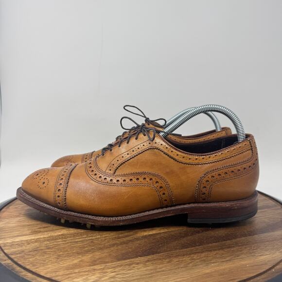 Allen Edmunds Honors Collection Strand Light Brown Golf Shoes Men\'s Size 9 main image 9